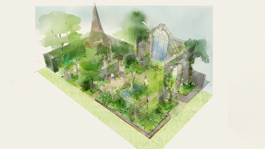Artist rendering of the St James Piccadilly 'Imagine the World to be Different' display garden